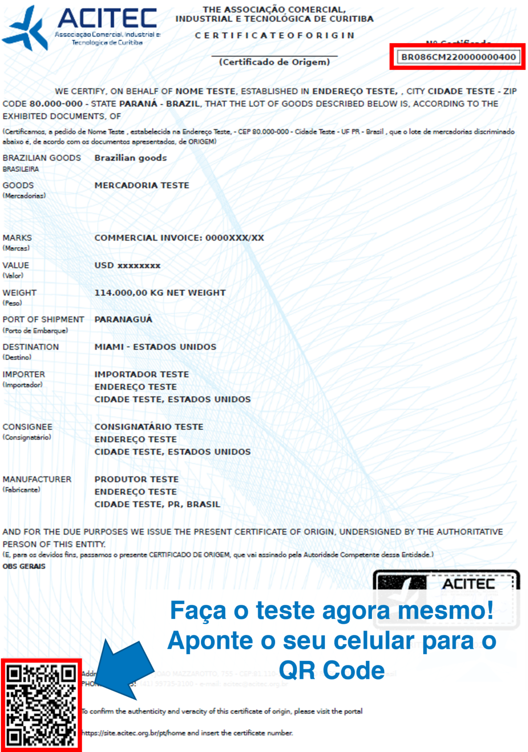 Aviso: Esta página foi gerada automaticamente durante teste técnico